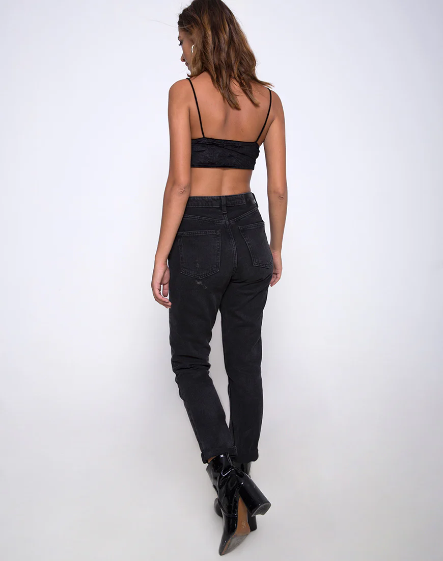 Kasen Bralet in Velvet Black - Image 4