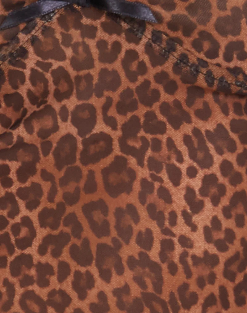 Kasilia Cami Top in Mesh Rar Leopard - Image 7