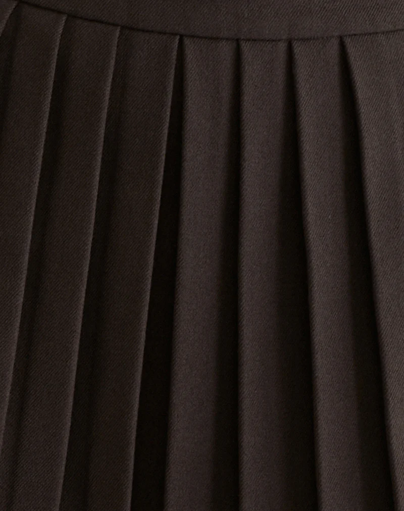 Kassine Mini Skirt in Tailoring Brown - Image 6