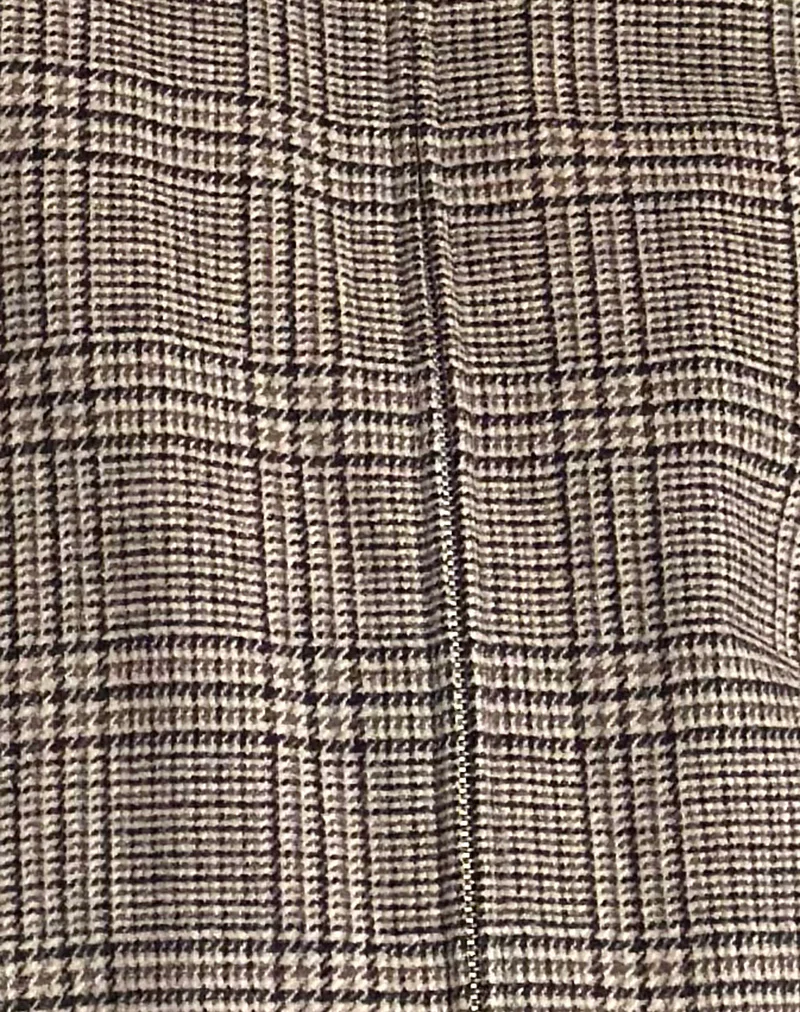 Kassira Jacket in Tonal Brown Check - Image 6