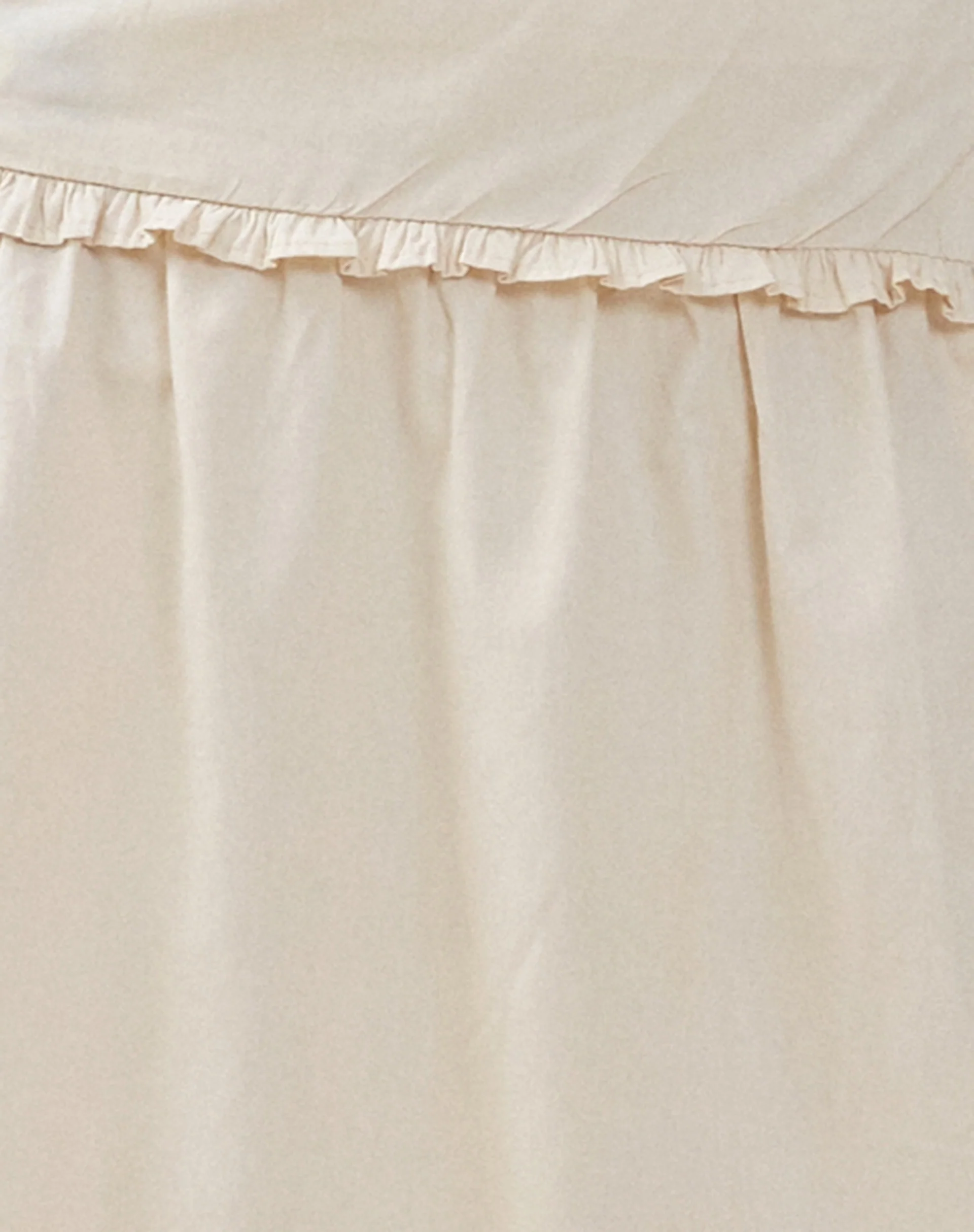 Kasya Frill Hem Midi Wrap Skirt in Ivory - Image 7
