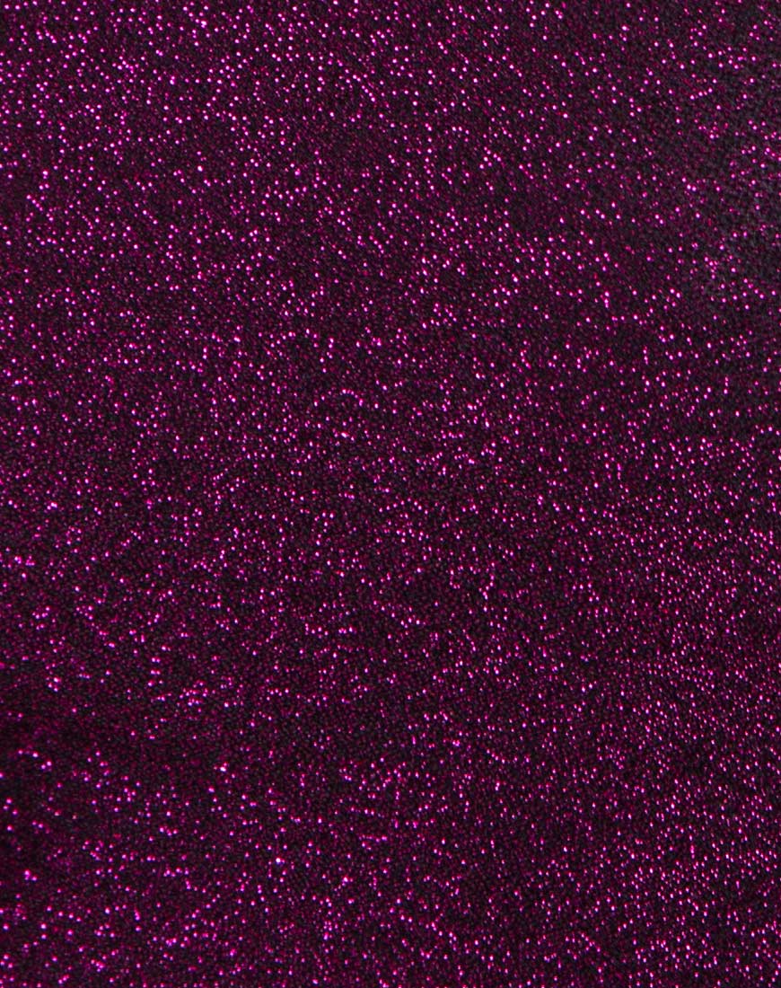 Katia Dress in Glitter Burgundy - Image 5