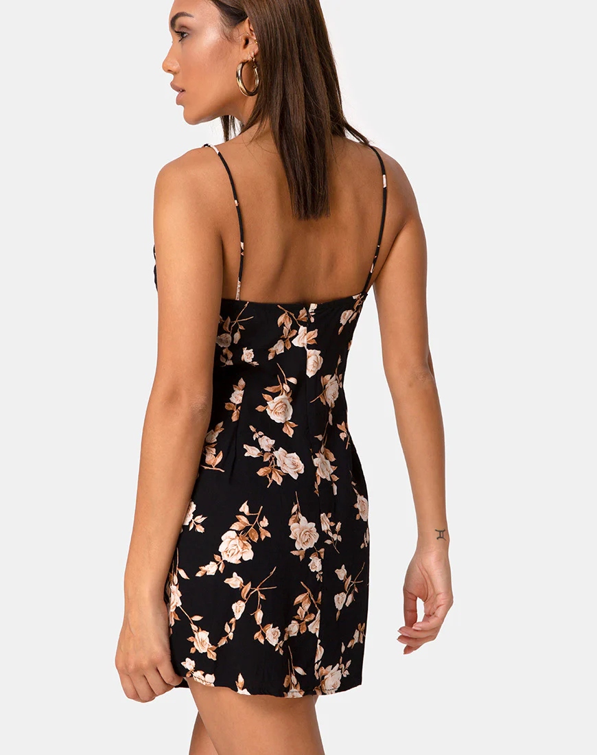 Katya Slip Dress in Peach Rose - Image 2