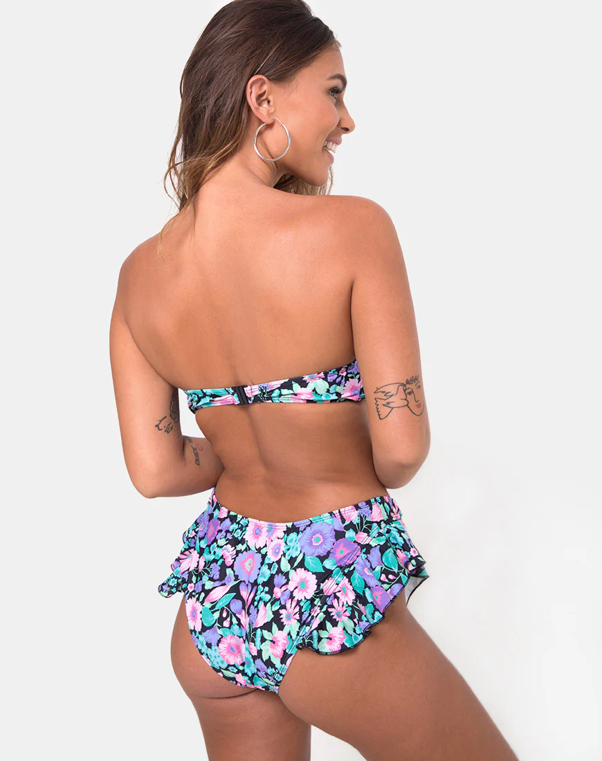 Kaulana Bikini Bottom in Illuminated Floral - Image 4