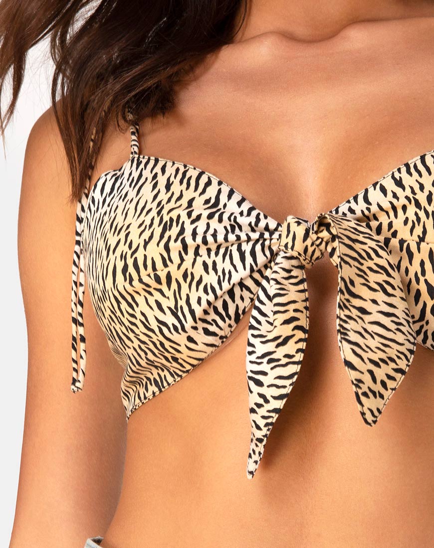 Kave Bralet Top in Mini Tiger - Image 5