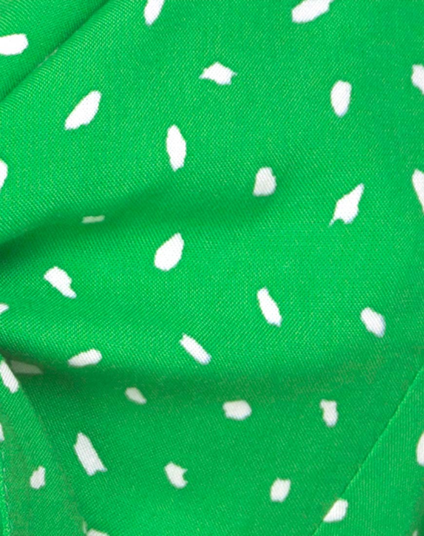 Kavon Crop Top in Green Diana Dot - Image 5