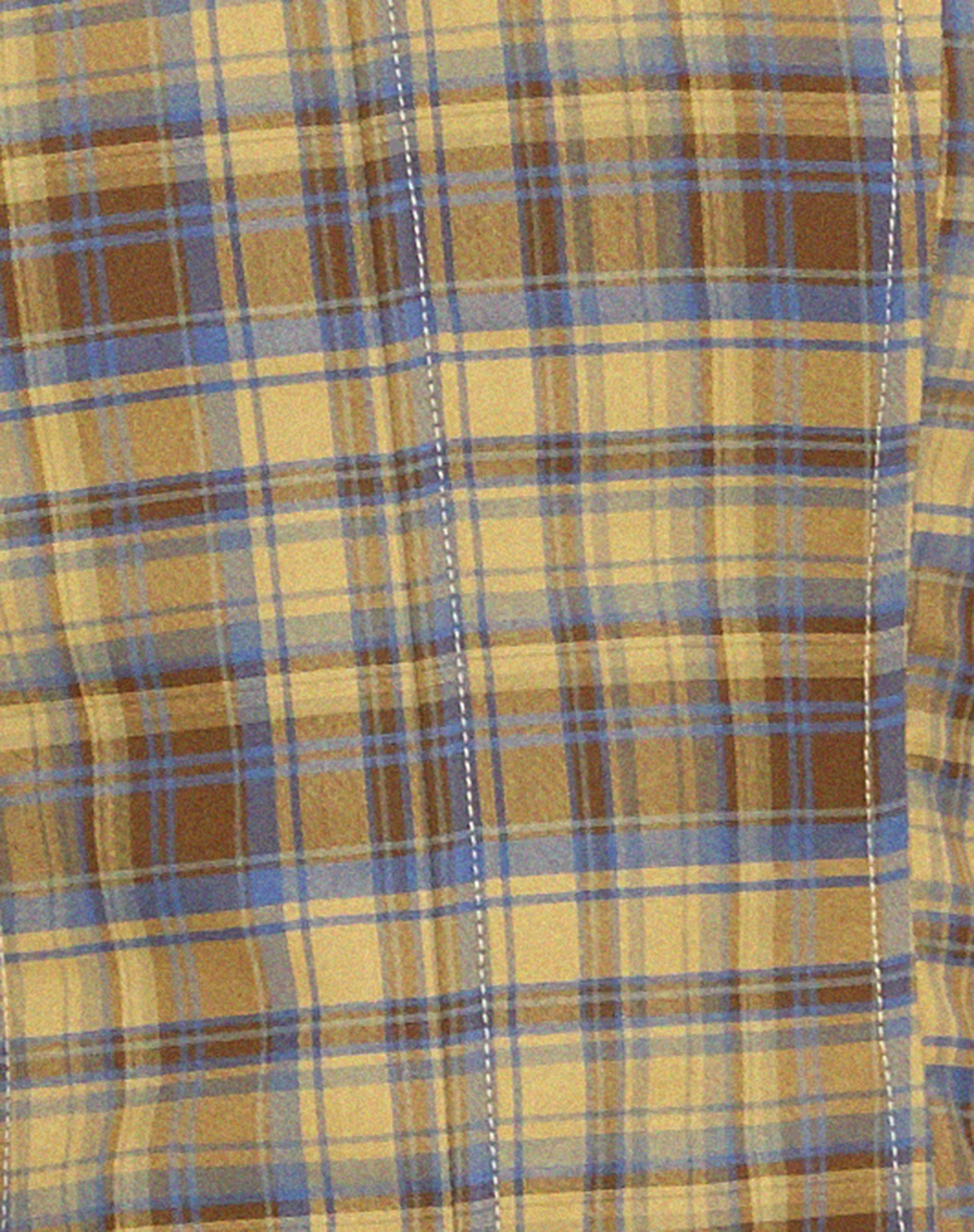 Kayashi Corset Top in Blue Yellow Check - Image 7