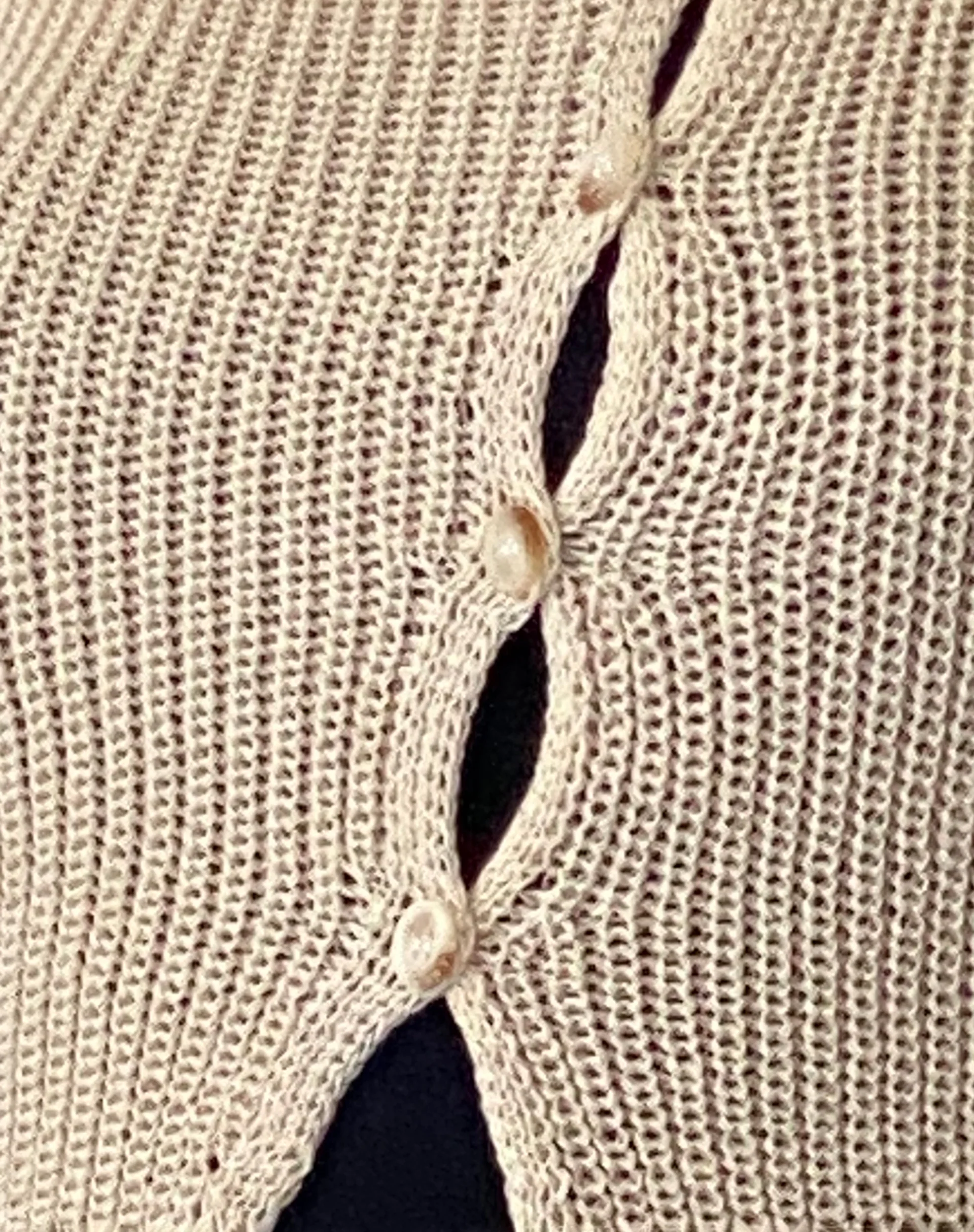 Kazayo Long Sleeve Knit Top in Natural - Image 6