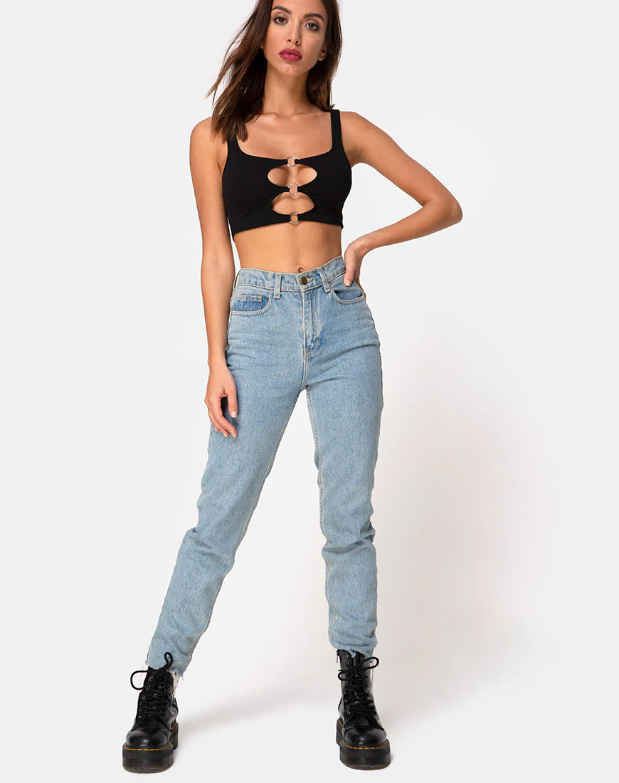 Keddo Crop Top in Black - Image 3