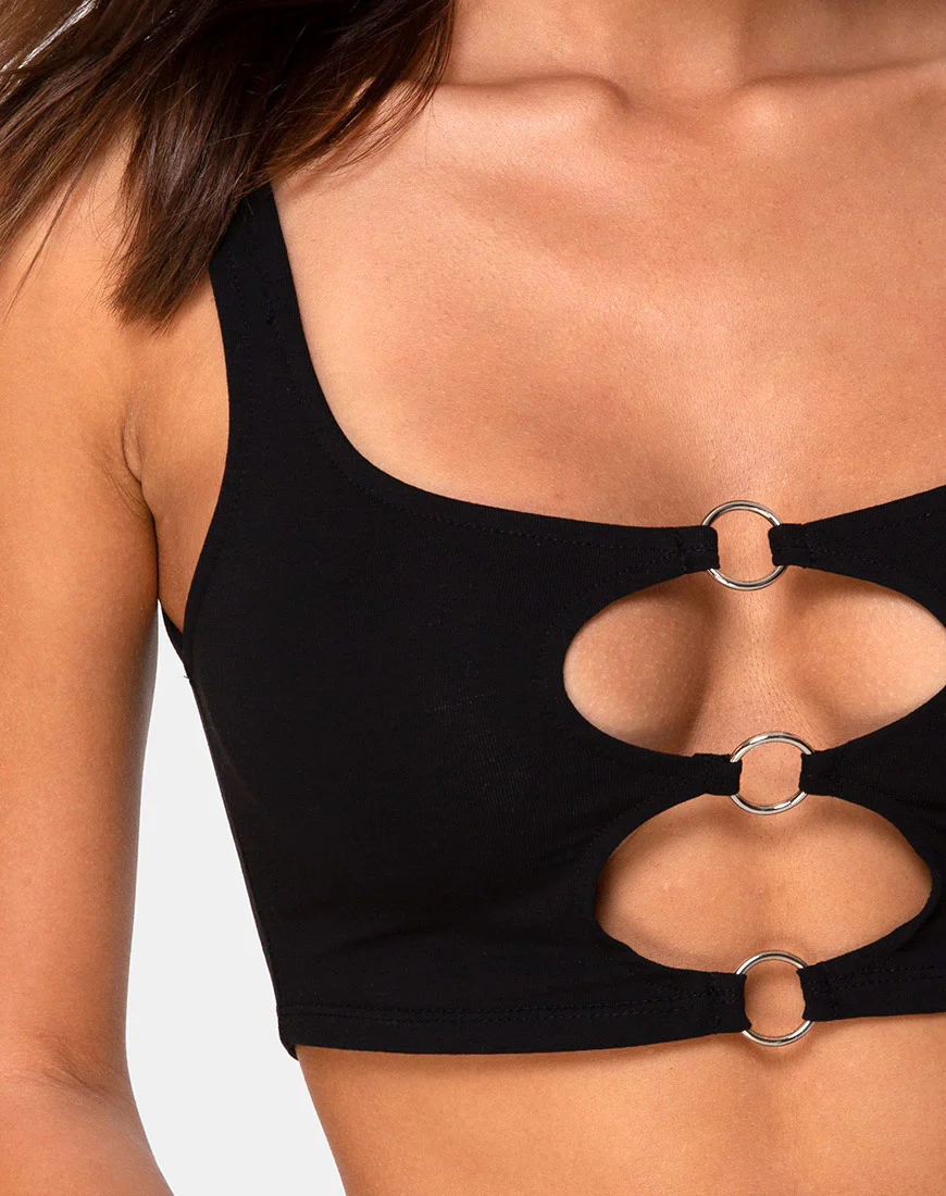 Keddo Crop Top in Black - Image 5