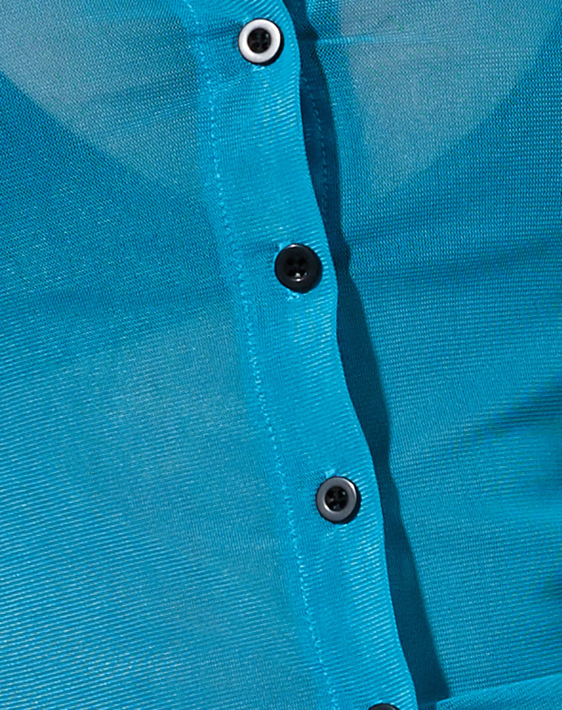 Kelly Shirt in Mesh Aqua - Image 6
