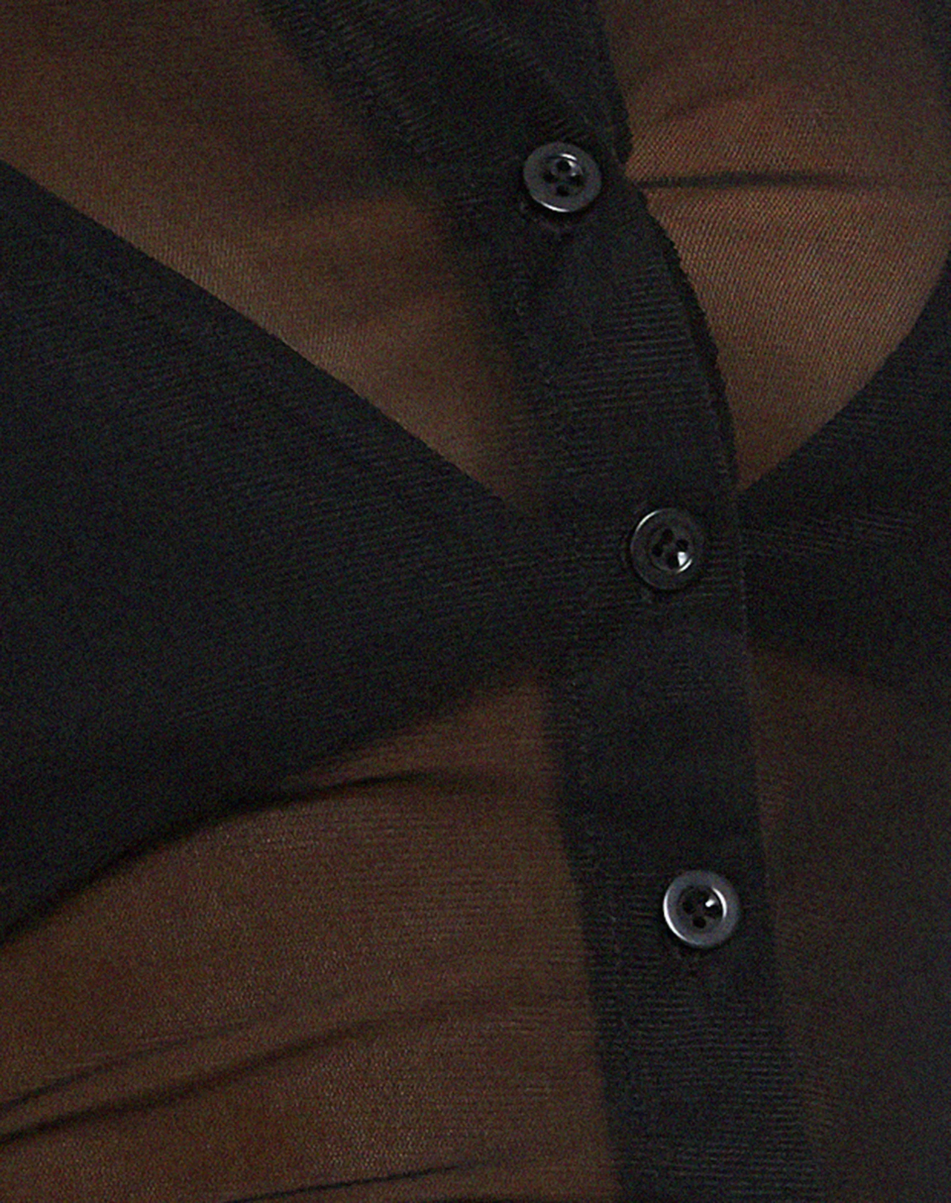 Kelly Cropped Shirt in Mesh Black - Image 5