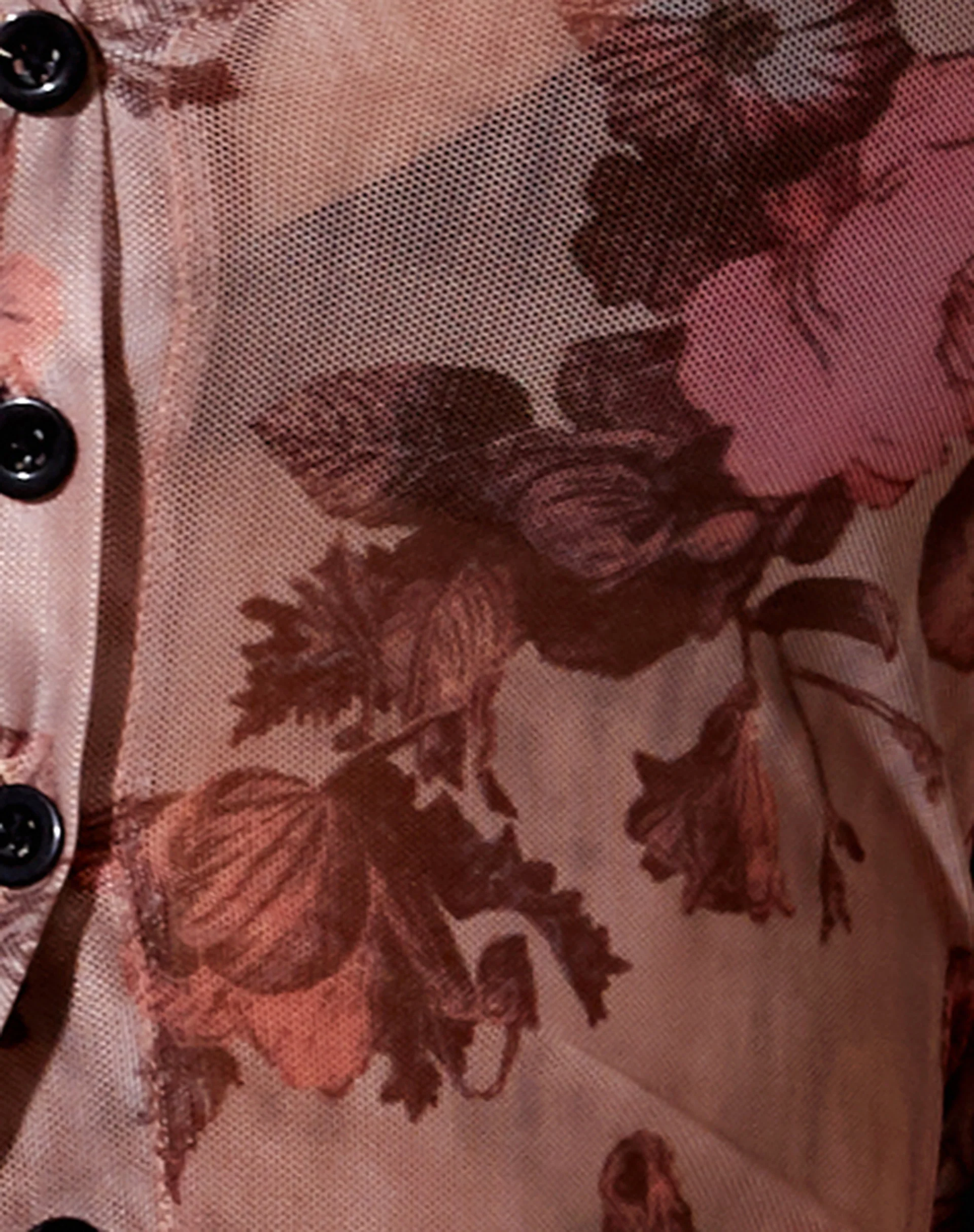 Kelly Shirt in Mesh Peach Bloom - Image 5