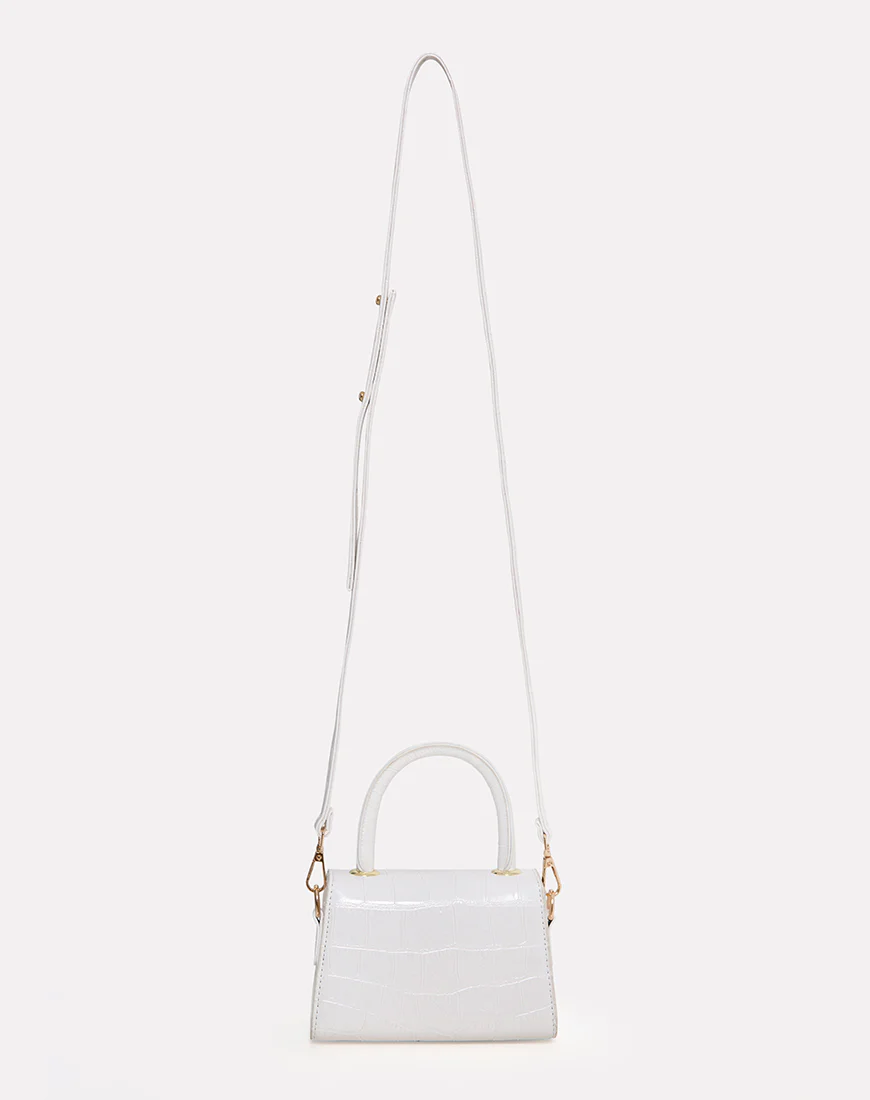 Kenny Micro Bag in White - Image 4
