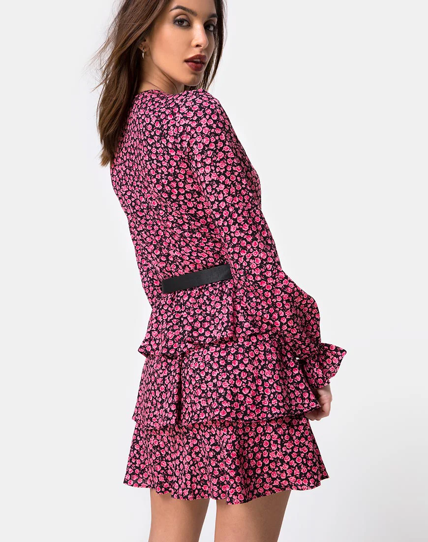 Kepsibelle Dress in Ditsy Rose Pink - Image 2