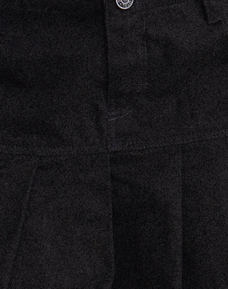 Keripa Pleated Mini Skirt in Black - Image 6