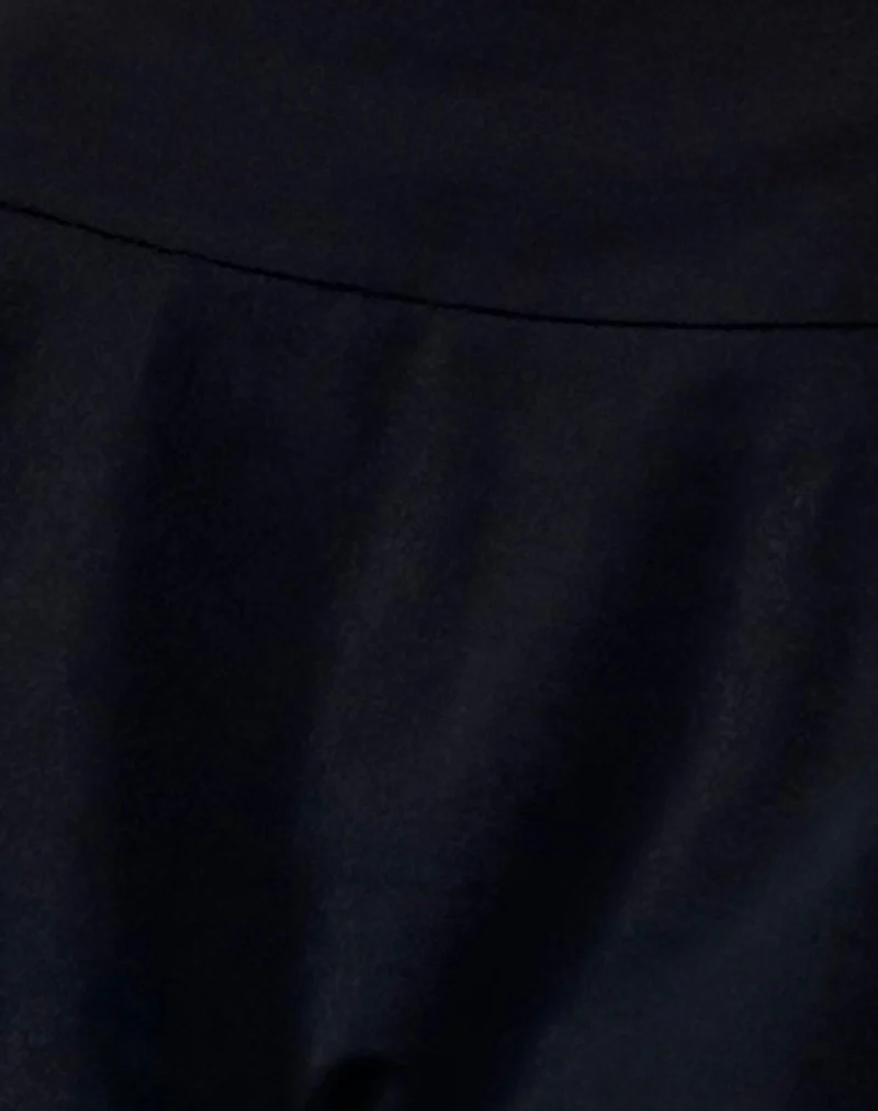 Keshi Puffball Mini Skirt in Black - Image 6
