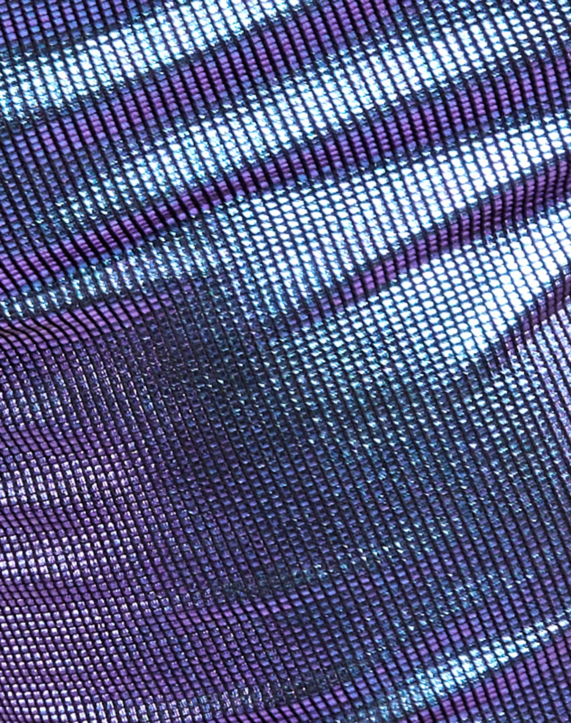 Ketia Crop Top in Holographic Purple - Image 8