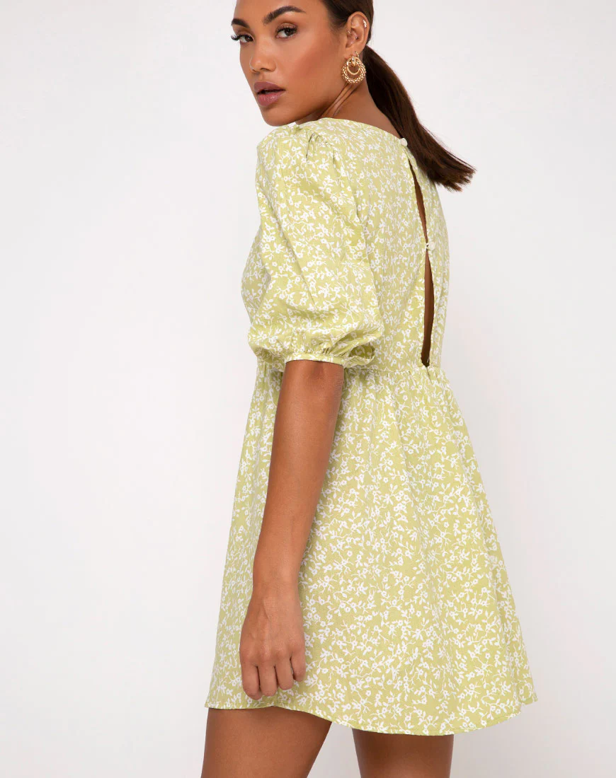 Kezie Skater Dress in Botanic Mint Foam - Image 2