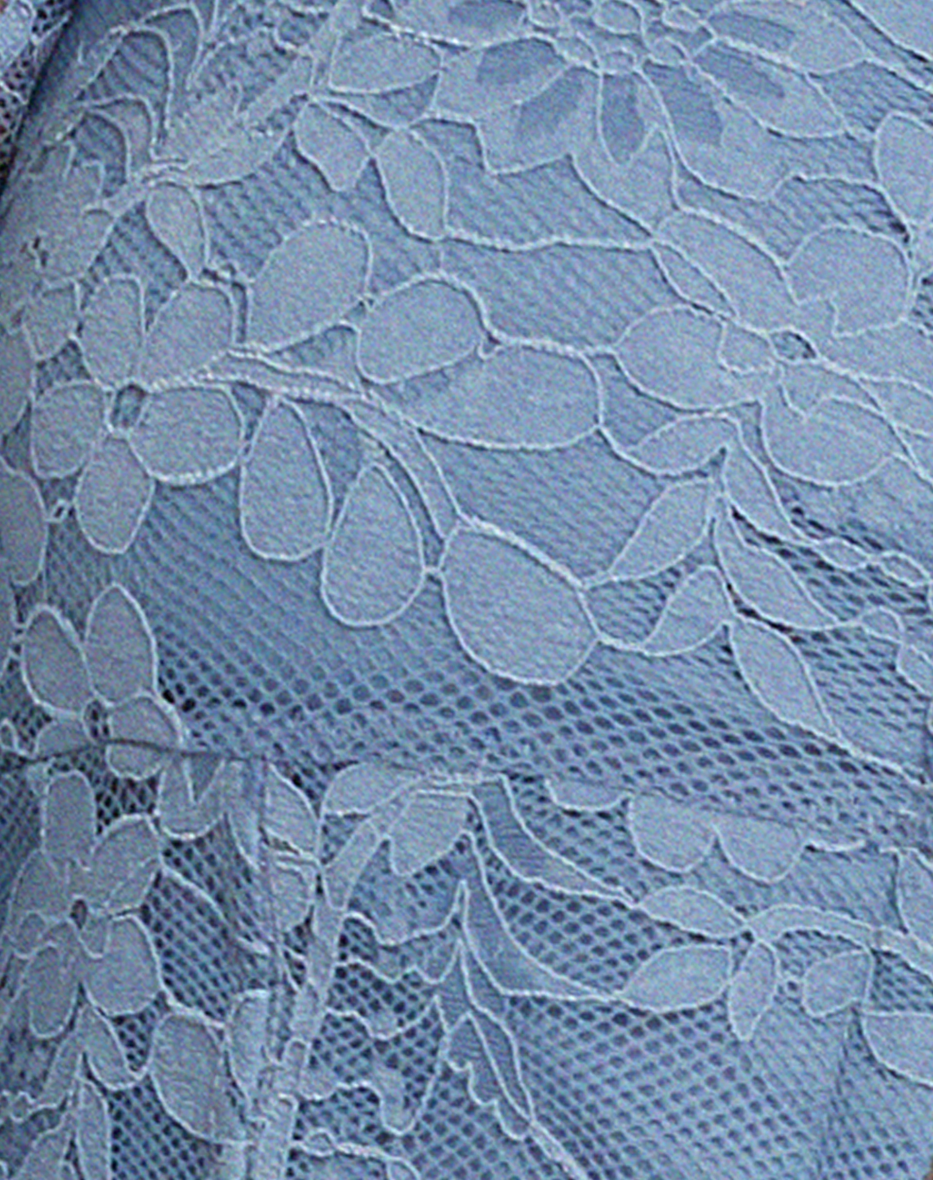 Khafila Long Sleeve Corset  Top in Lace Blue - Image 7