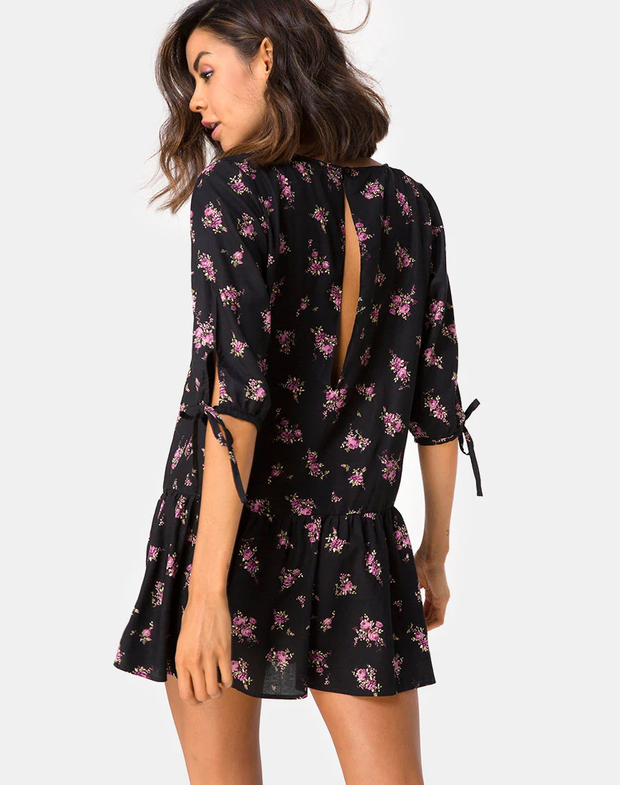 Khamea Dress in Sohey Rose Black - Image 2