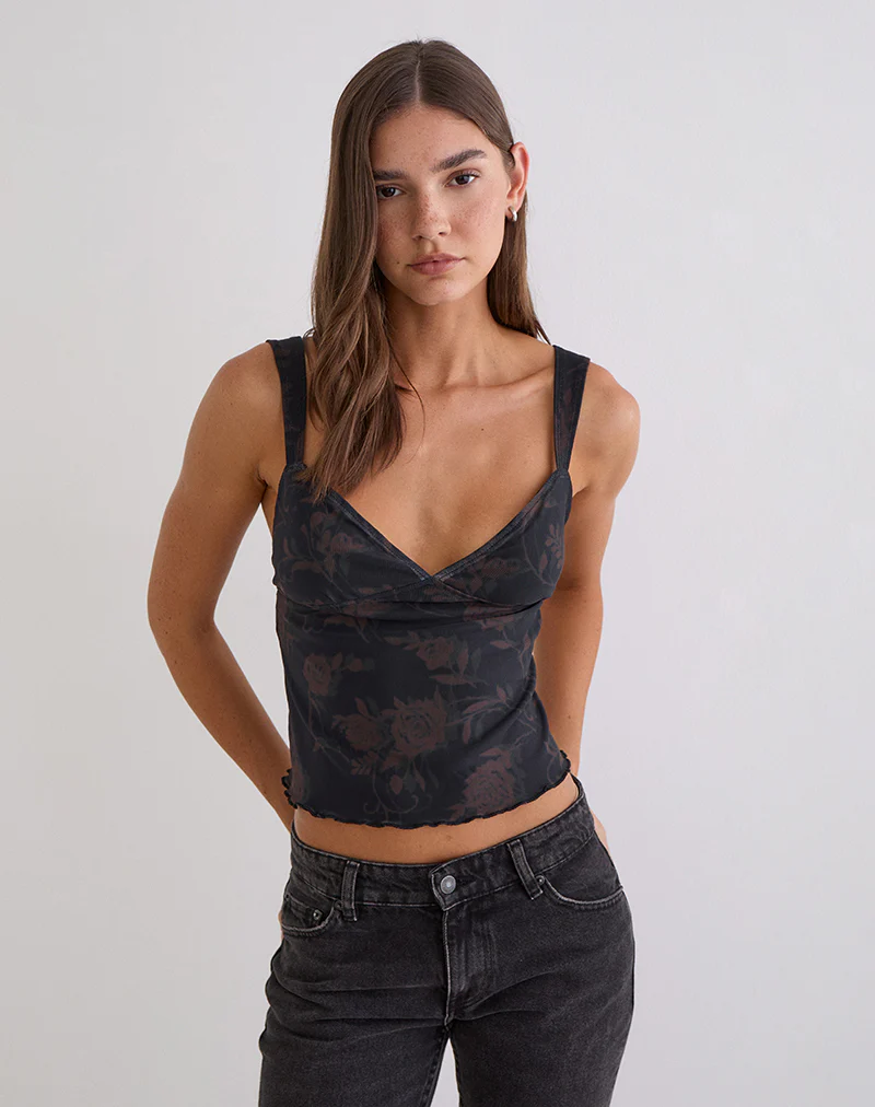 Khory Cami Top in Dynamic Rose - Image 4