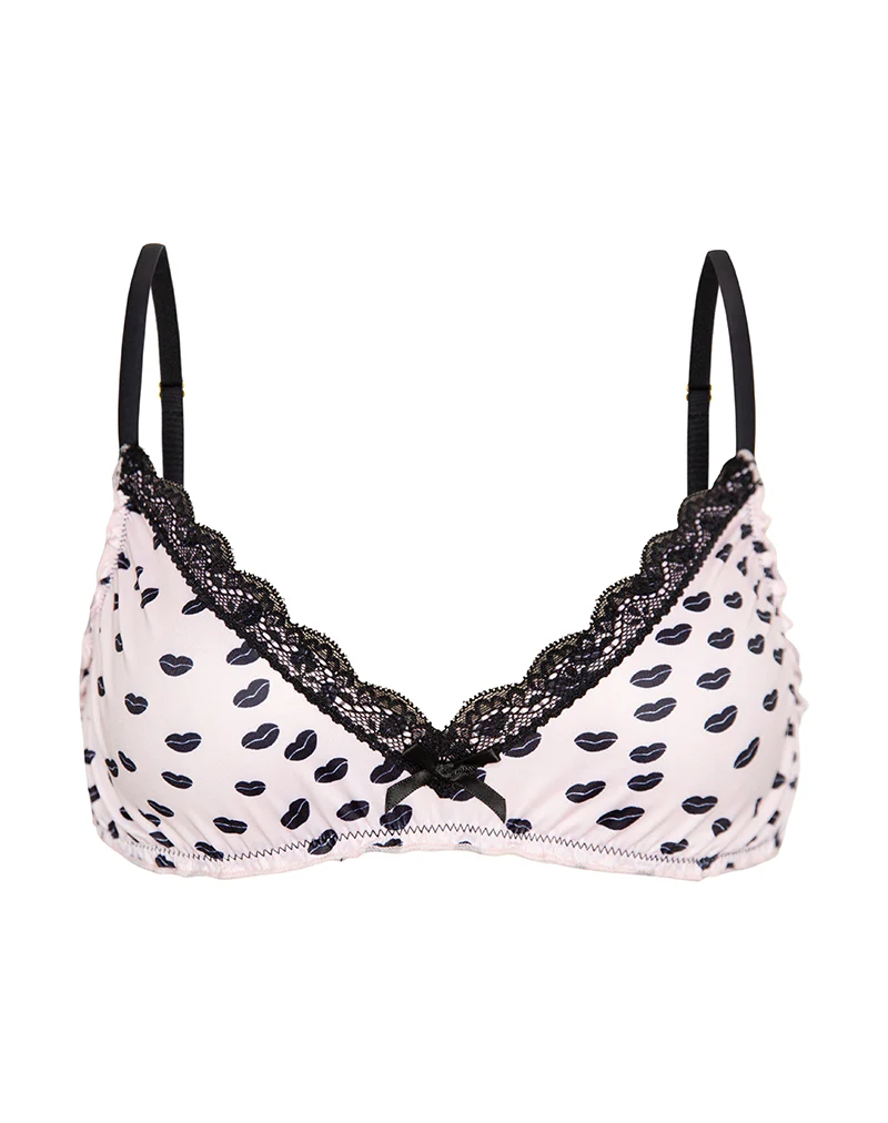 Kia Bra in Pink Micro Lips Black - Image 5