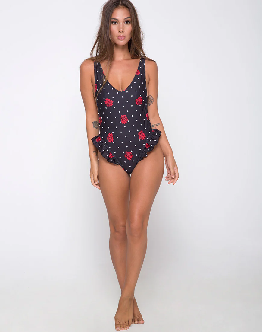 Kiki Swimsuit in Cuban Rose - Image 3