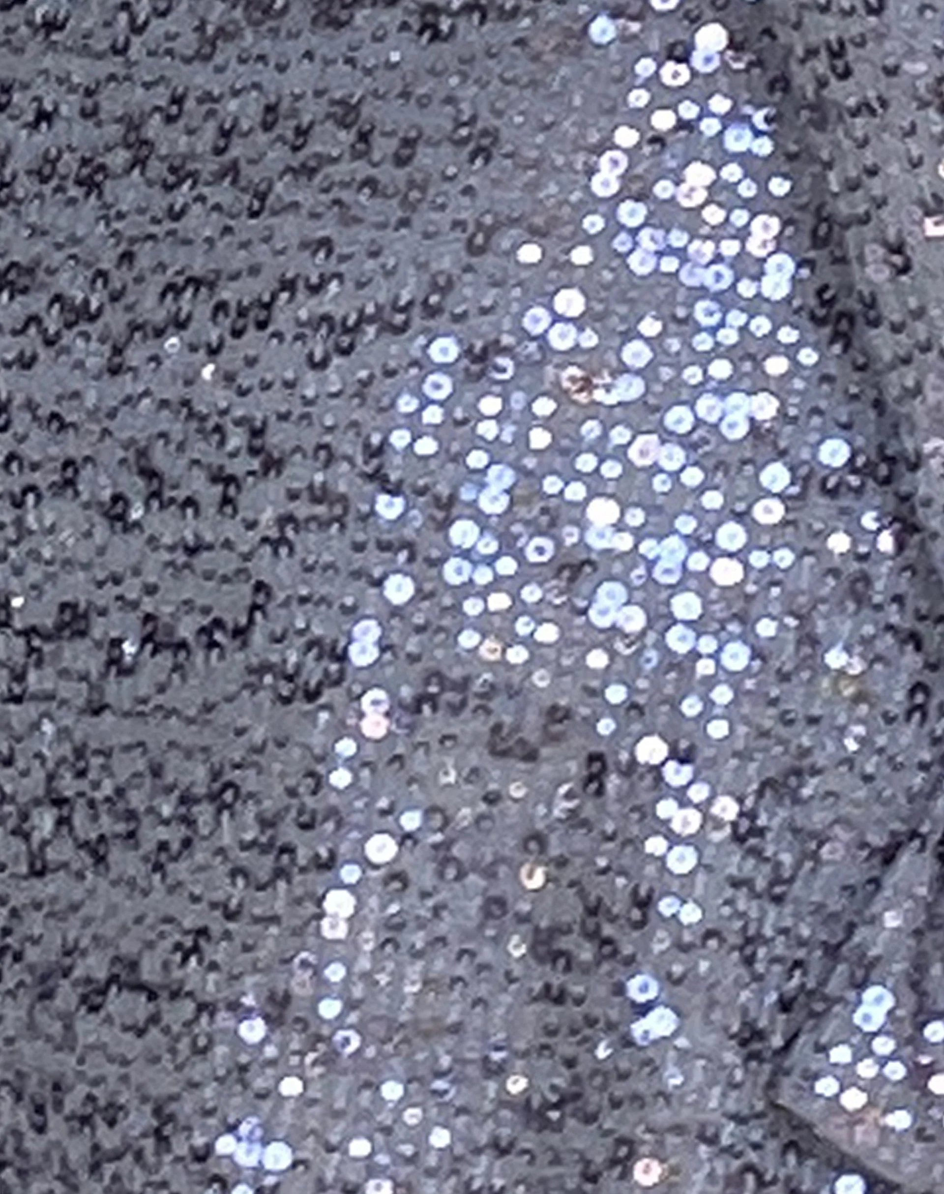 Kimberly Open Back Mini Dress in Silver Sequin - Image 6