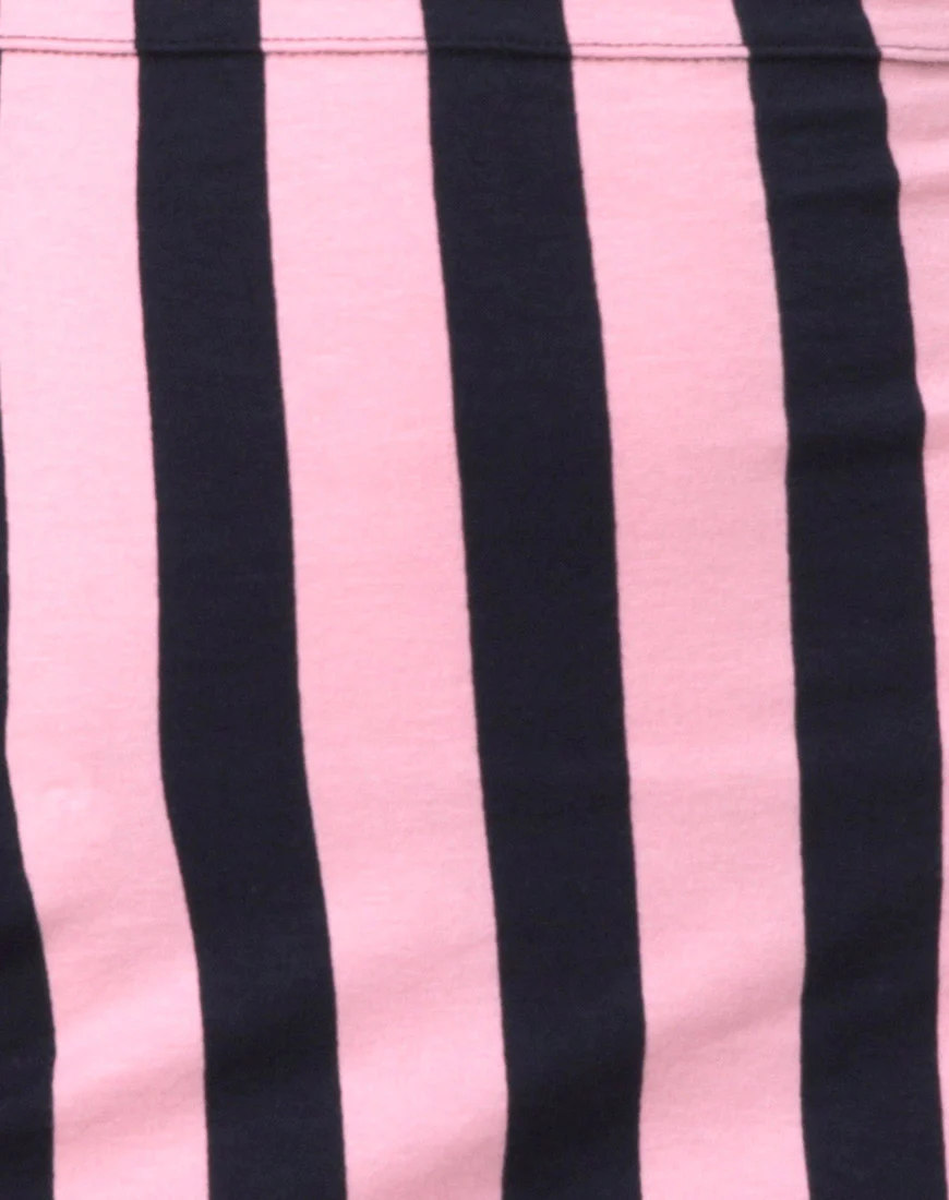 Kimmy Bodycon Skirt in Campbell Stripe - Image 6