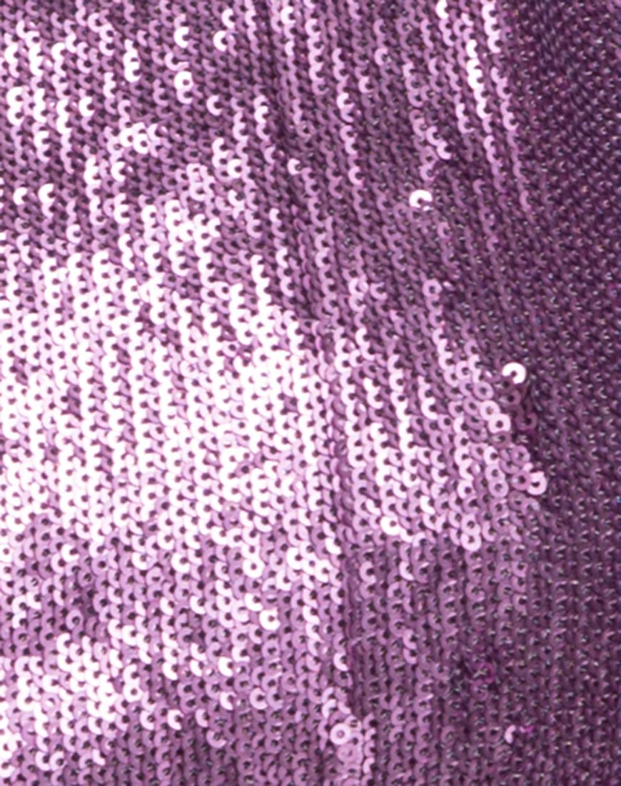 Kingsley Crop in Amethyst Sequin - Image 5