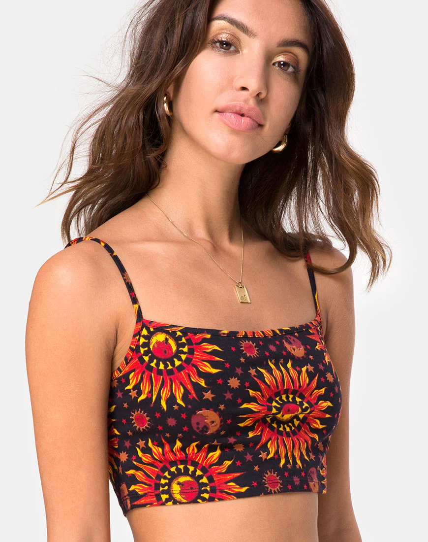 Kini Crop Top in Hot Sun  X Princess Polly - Image 2