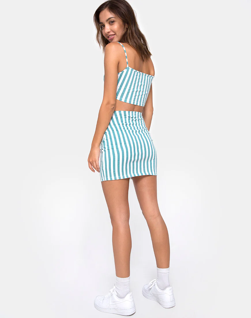 Kini Crop Top in Mid Stripe - Image 4