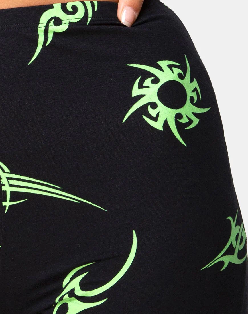Kini Top in Black with Tribal Repeat - Image 5