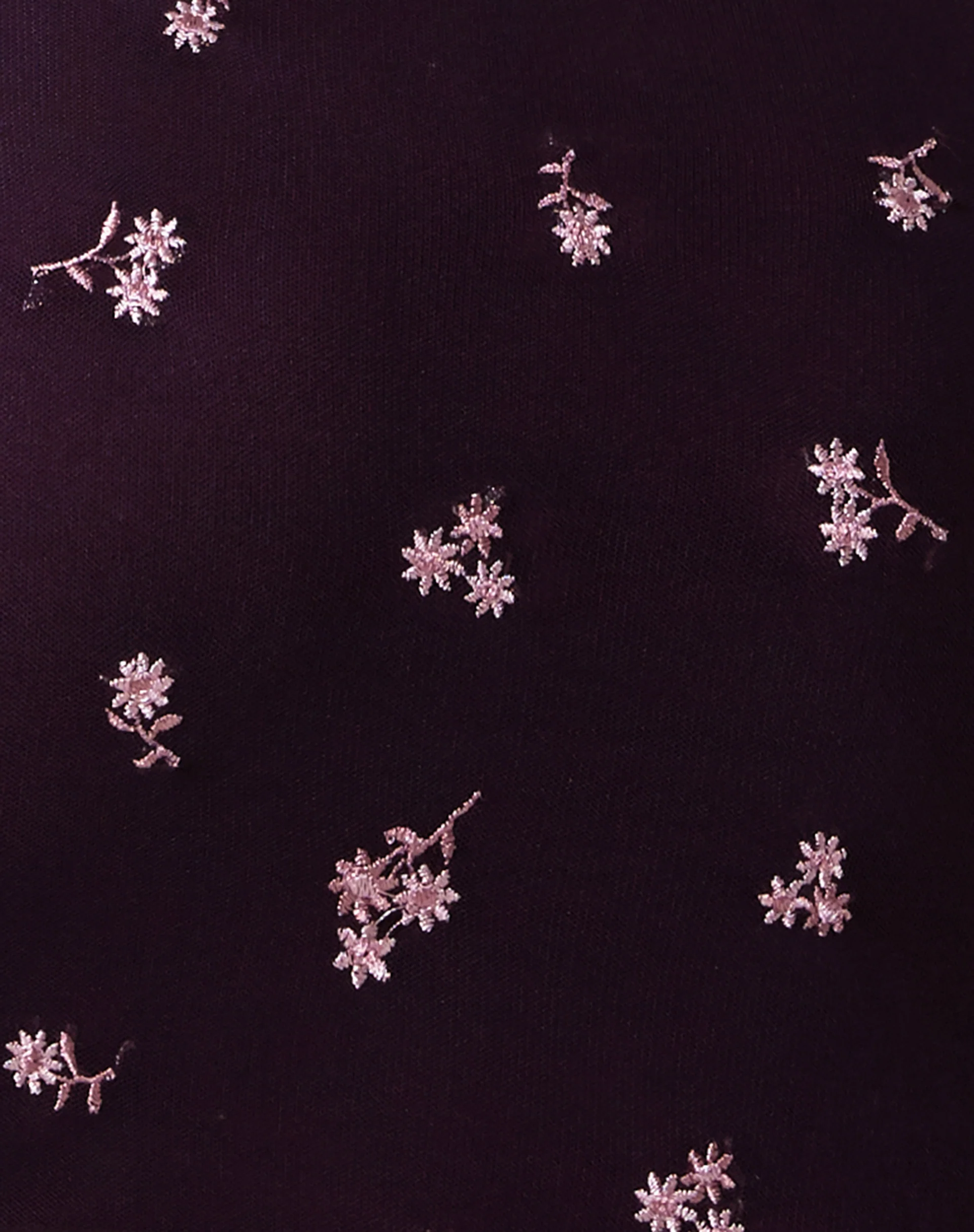 Kinnie Mini Skirt in Plum Daisy Embro - Image 7