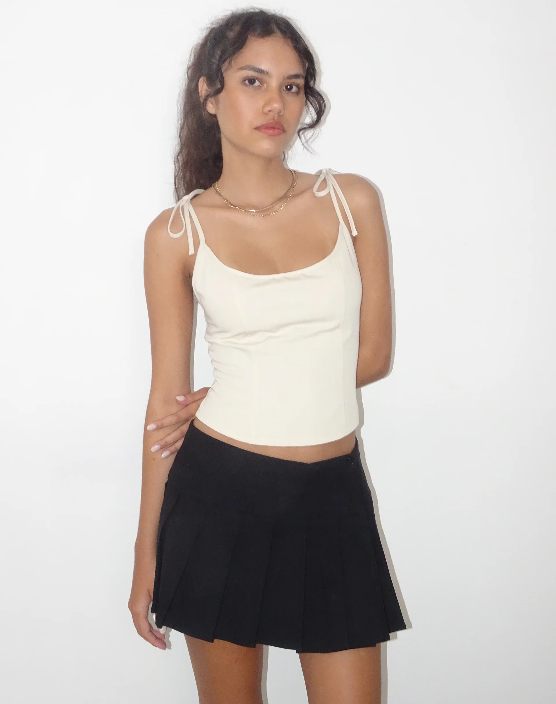 Kiona Corset Top in Tailoring Cream - Image 2