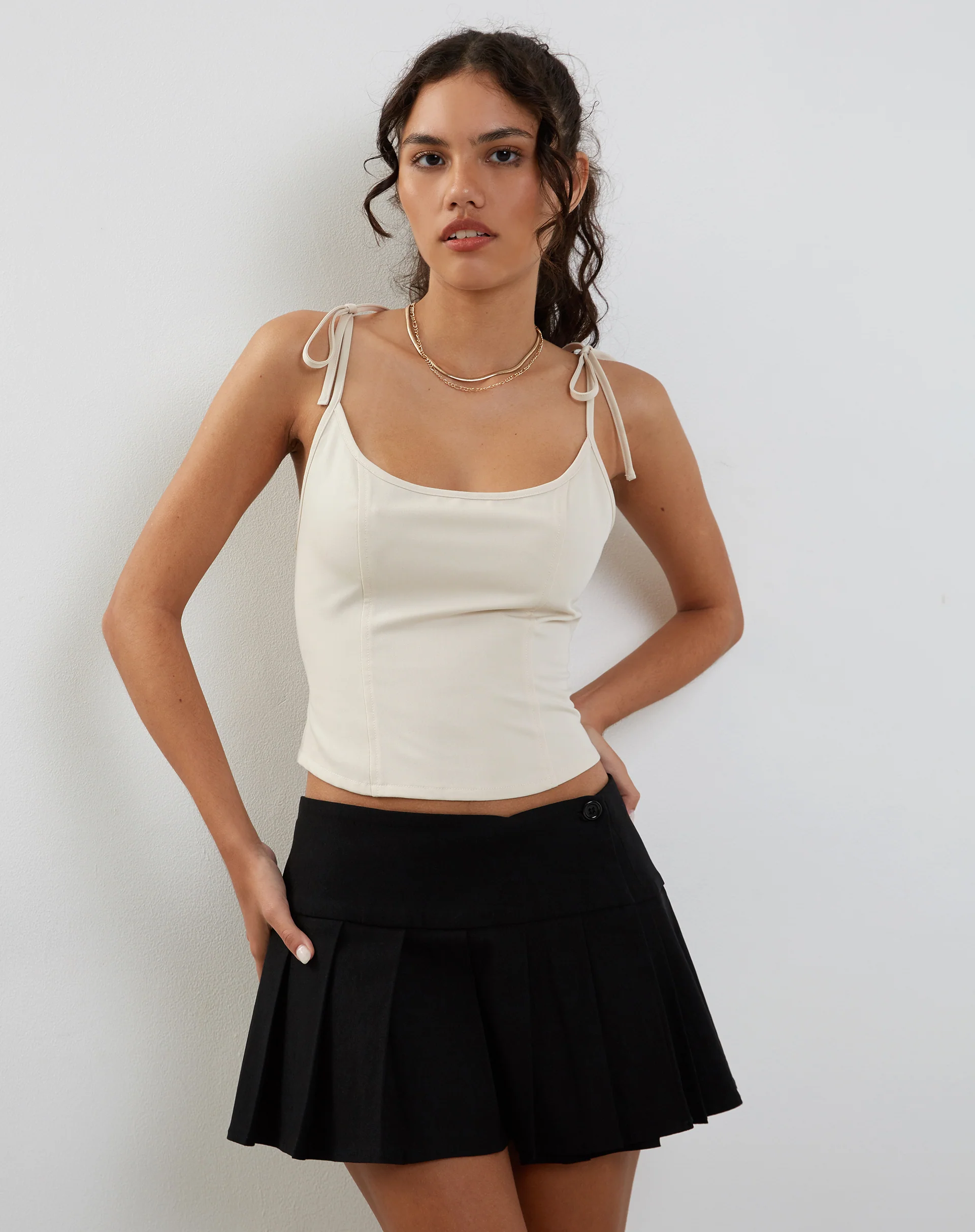Kiona Corset Top in Tailoring Cream - Image 4