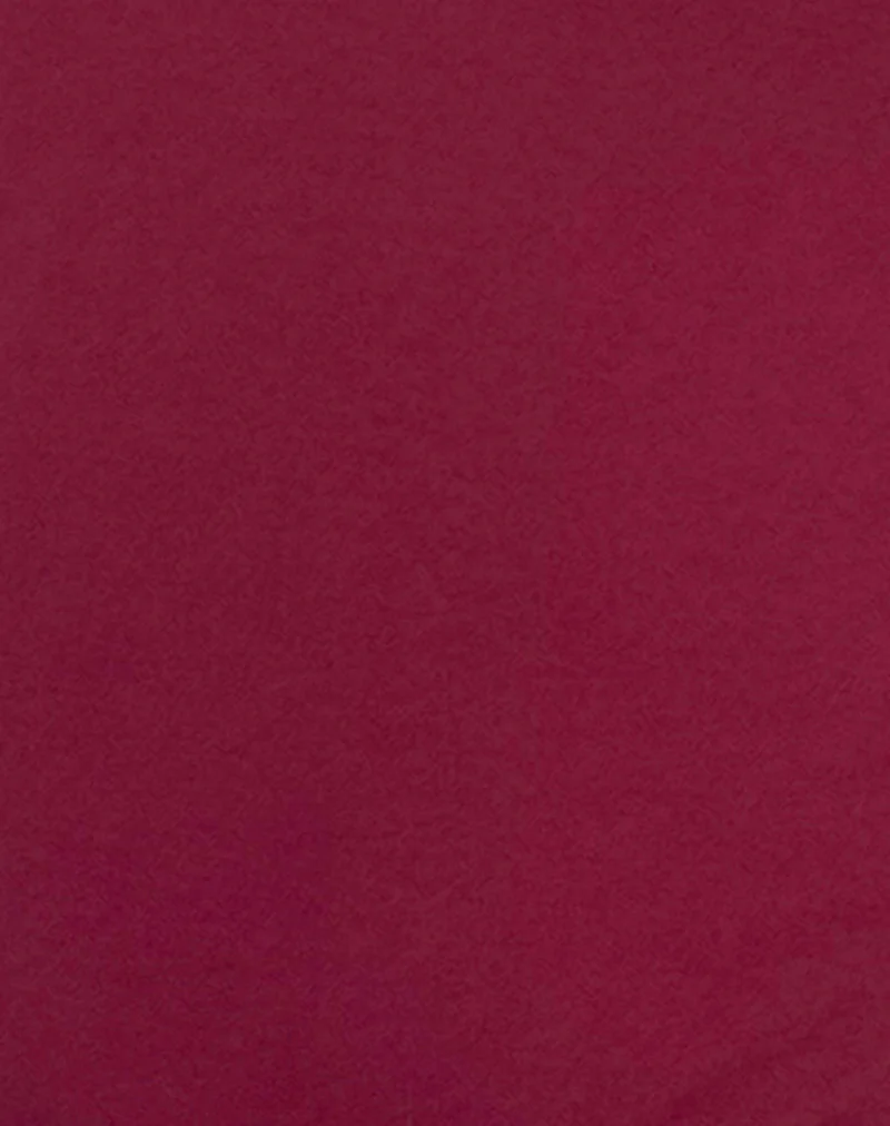 Kitty Deep Plunge Bodysuit in Burgundy - Image 7