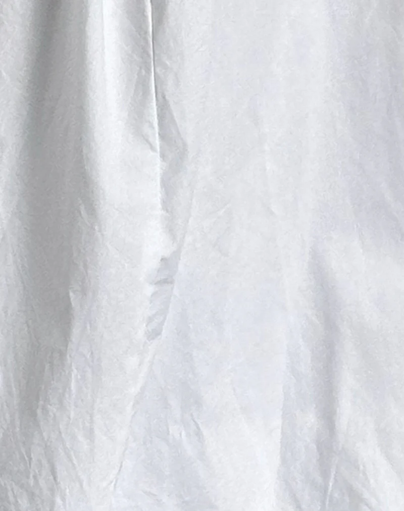 Kiyono Maxi Skirt in Poplin White - Image 6