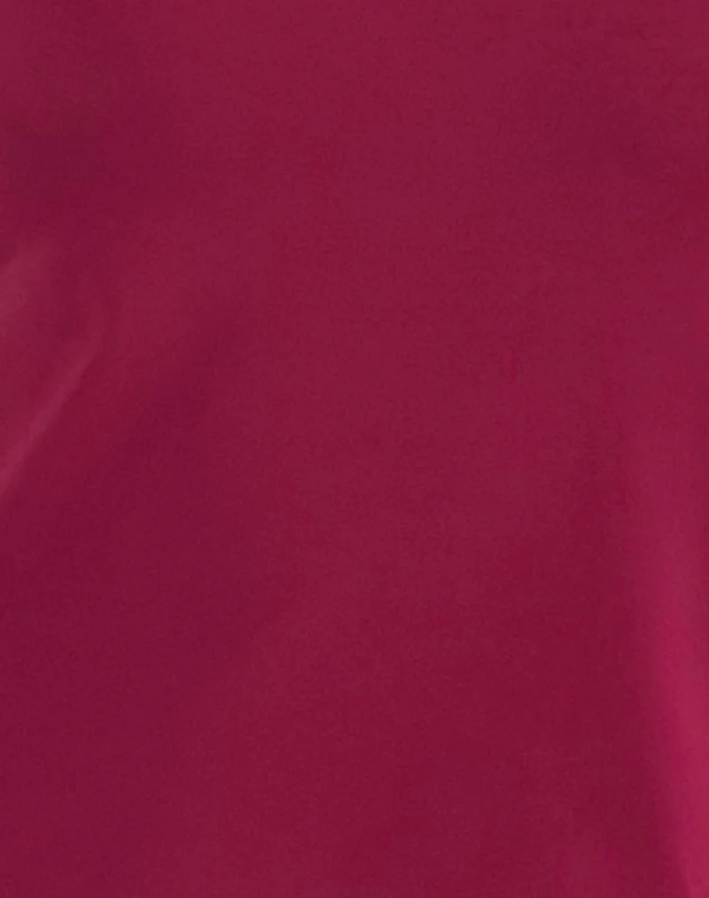 Klazari Top in Rayon Jersey Burgundy - Image 6