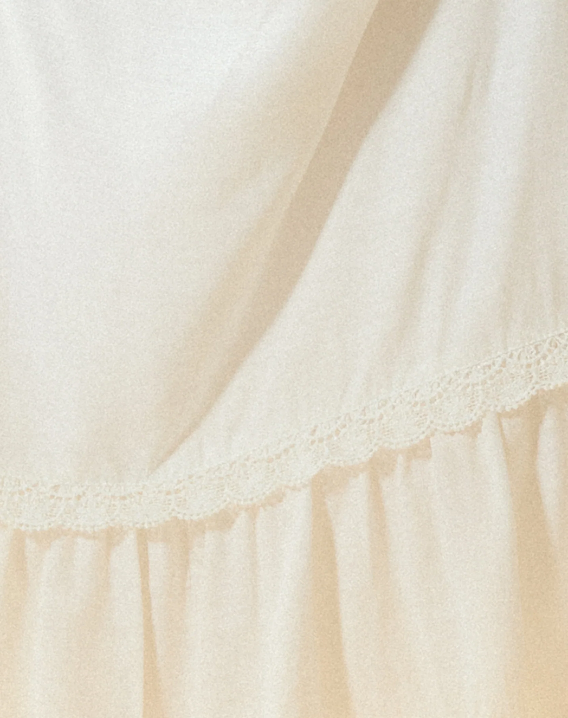 Kokies Frill Hem Midi Skirt in White - Image 7