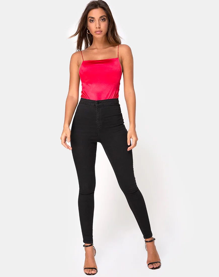 Koza Bodice in Satin Red - Image 3