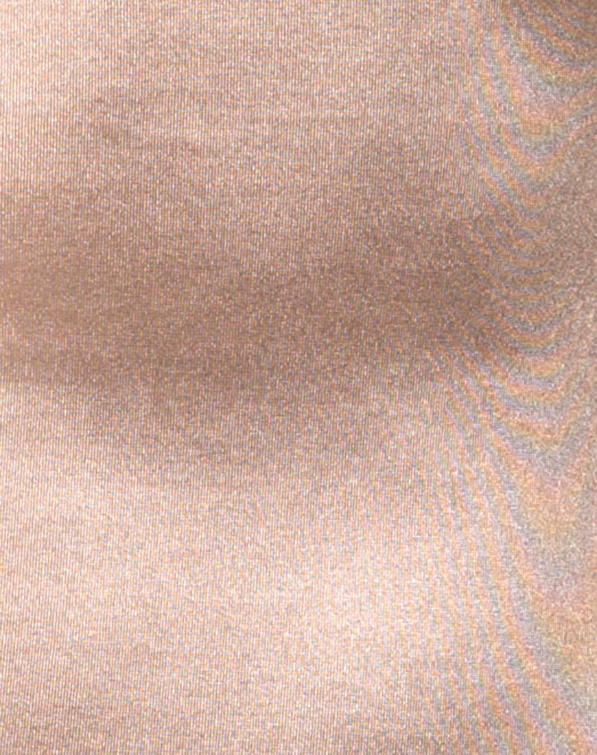 Kozue Dress in Satin Gold - Image 7
