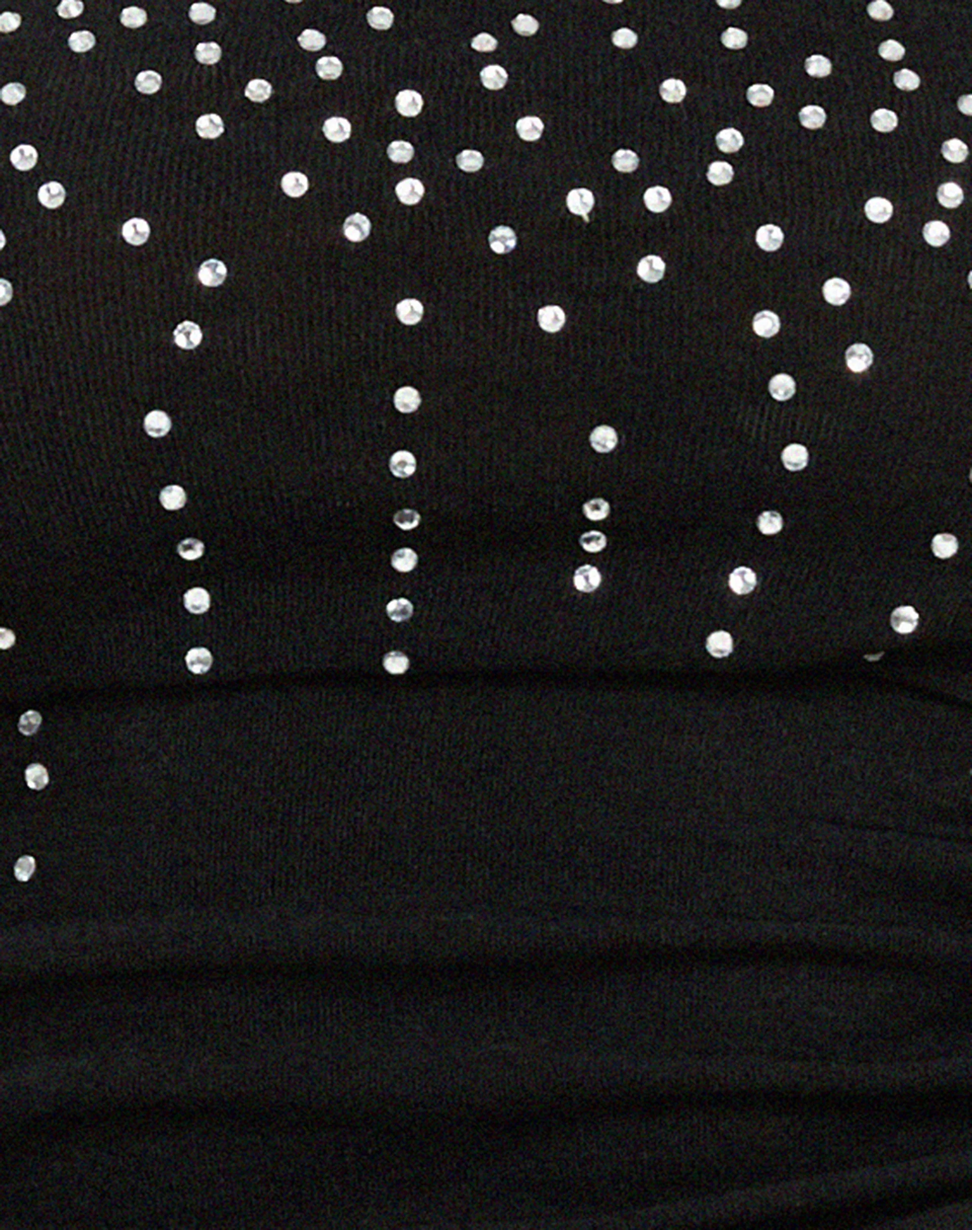 Kuincy Crop Top in Black Diamante Buckle - Image 8