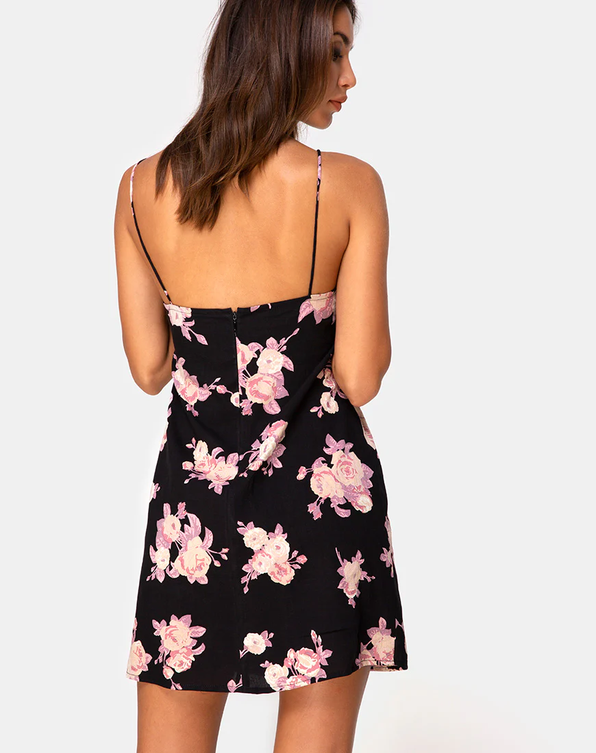 Kumala Slip Dress in Vintage Rose Pink - Image 2