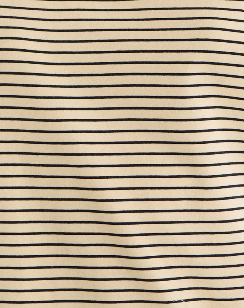 Kumiko Long Sleeve Top in Jersey Yellow and Black - Image 6