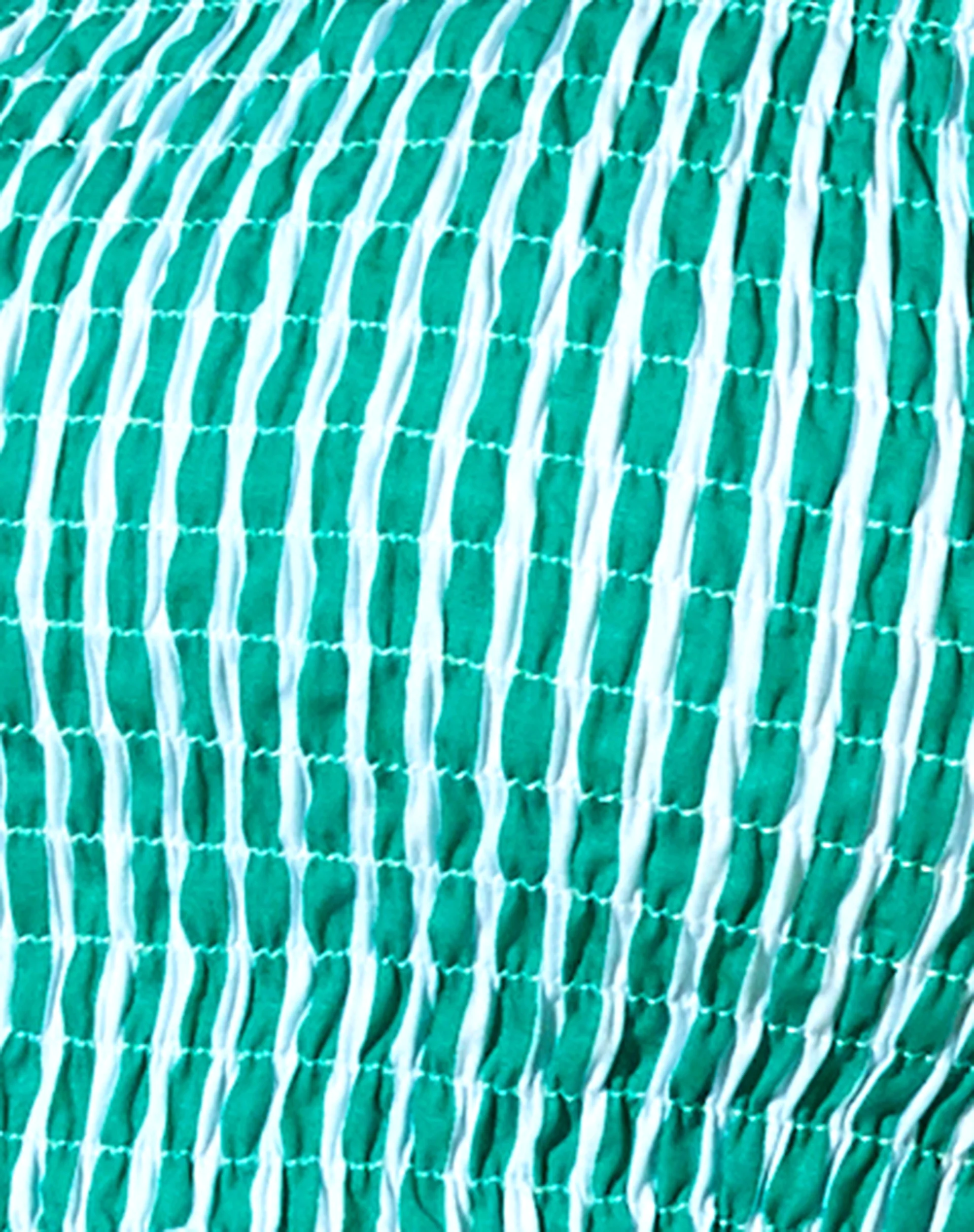 Kupkee Crop Top in Vertical Stripe Green and White - Image 6