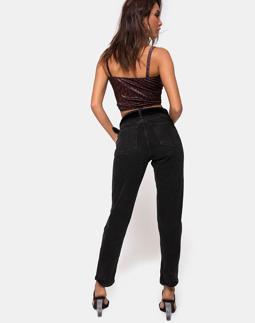 Kyenette Crop Top in Coco Animal - Image 4