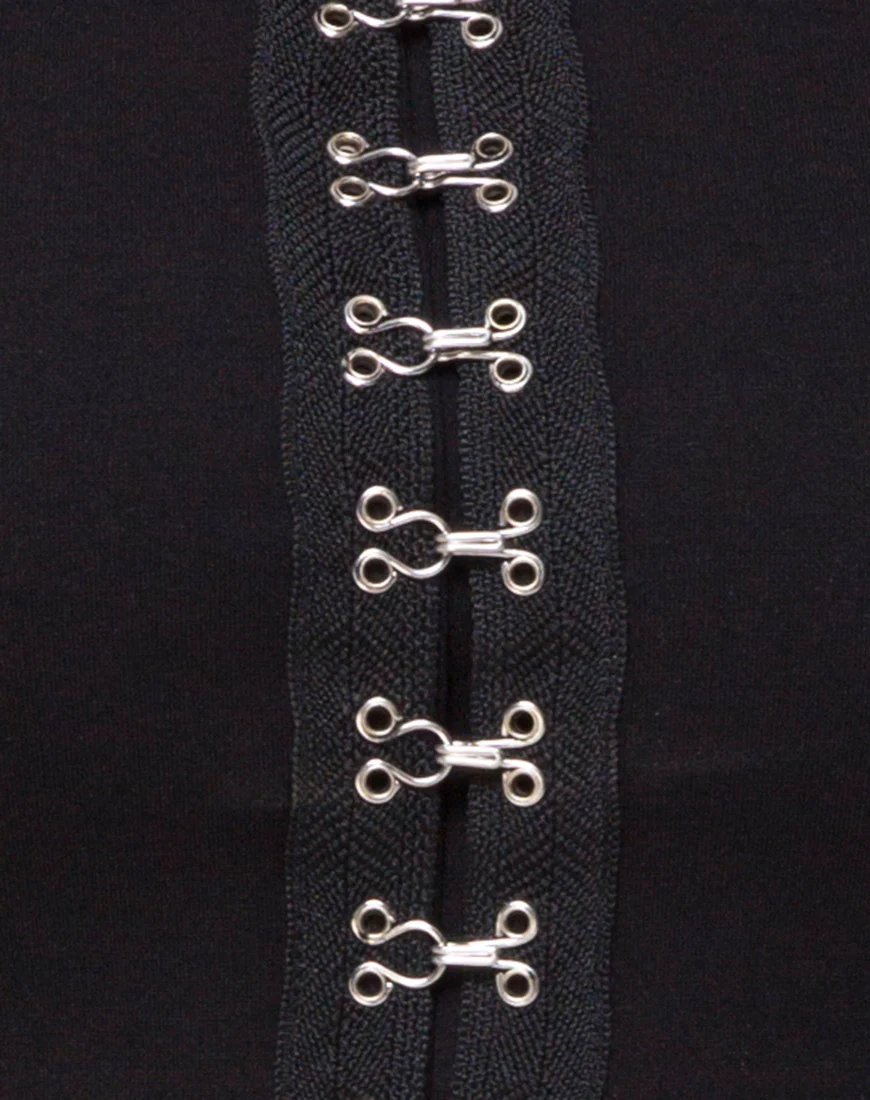 Kyga Crop Top in Black - Image 5