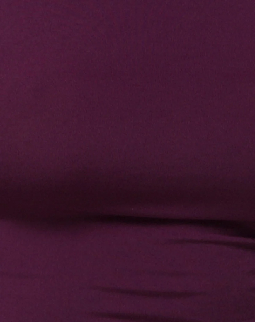 Lafitte Bodycon Dress in Plum - Image 5